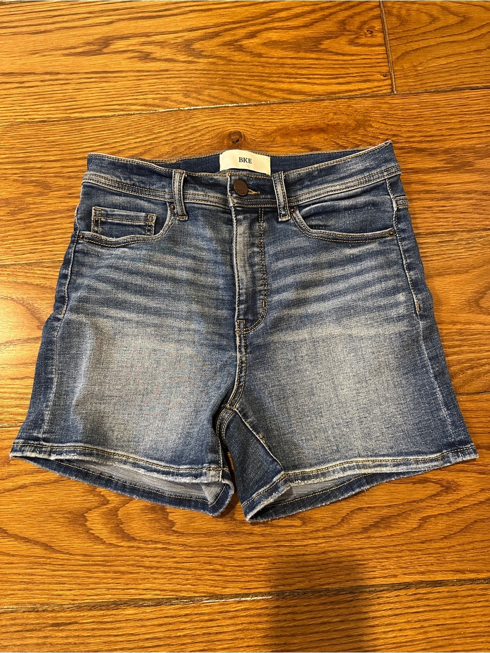 BKE Medium Wash Denim Shorts in Blue